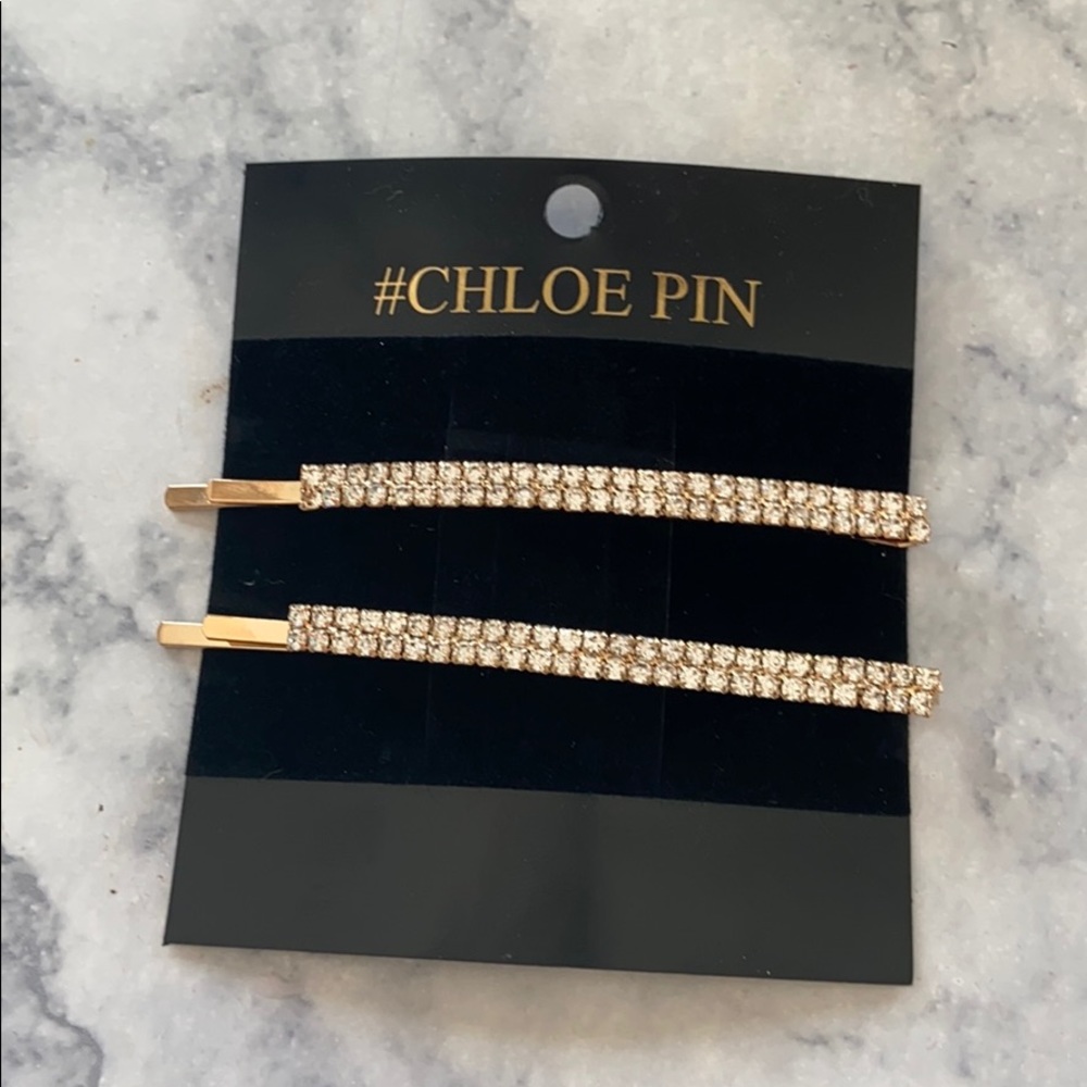 Set of Diamond Hair Pins